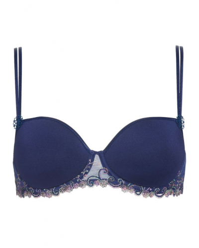 Squared neckline spacer bra Simone Pérèle Délice (Bleu Rainbow)