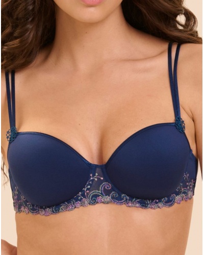 Soutien-gorge spacer décolleté carré Simone Pérèle Délice (Bleu Rainbow)
