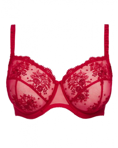 Soutien-gorge armatures emboîtant Simone Pérèle Intrigue (Rouge Opéra)
