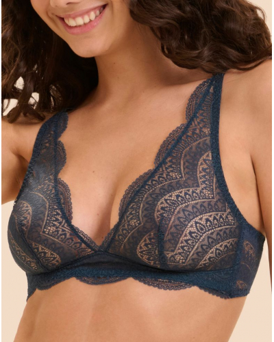 Soutien-gorge sans armature Simone Pérèle Karma (Bleu Prestige)