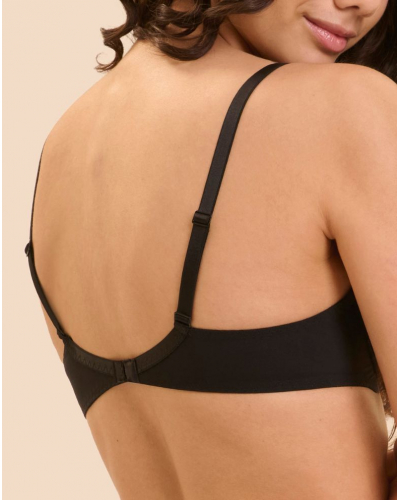 Underwired plunge bra Simone Pérèle Saga (Noir Tattoo)