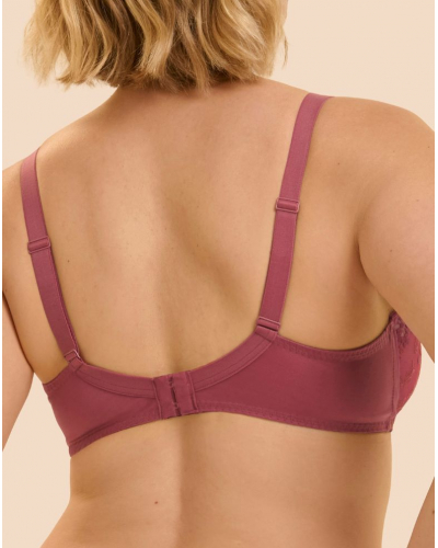 Underwired plunge bra Simone Pérèle Wish (Rose Santal)