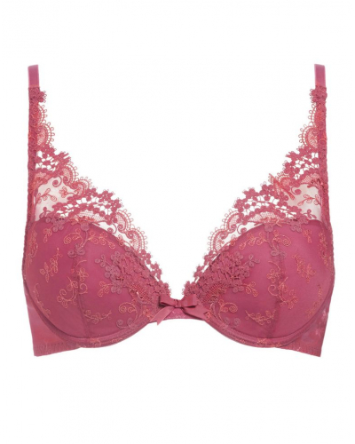 Soutien-gorge push-up décolleté plongeant Simone Pérèle Wish (Rose Santal)