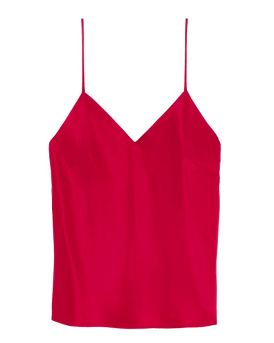 100% Silk top Simone Pérèle Love Me (Rouge Opéra)