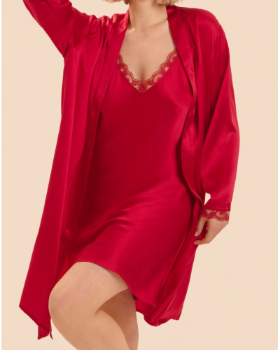 Nuisette en soie Simone Pérèle Love Me (Rouge Opéra)