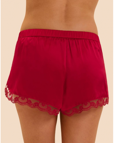 Night silk shorts Simone Pérèle Love Me (Rouge Opéra)