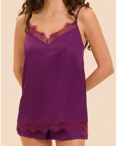 Pantalón corto de noche Simone Pérèle Satin Secrets (Mûre)