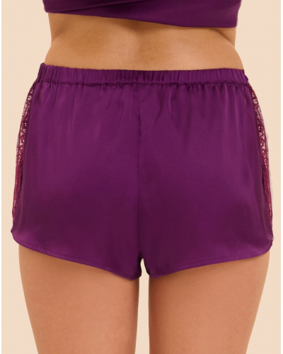 Short de nuit Simone Pérèle Satin Secrets (Mûre)
