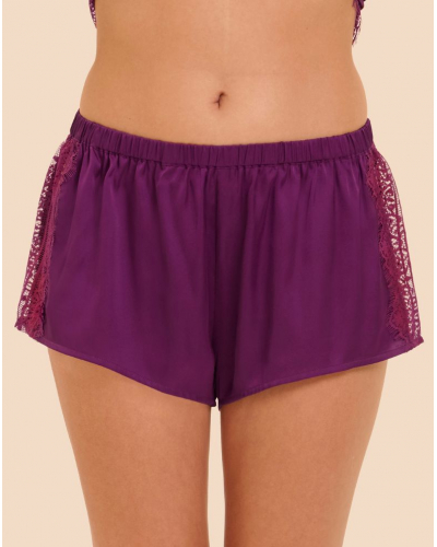 Short de nuit Simone Pérèle Satin Secrets (Mûre)