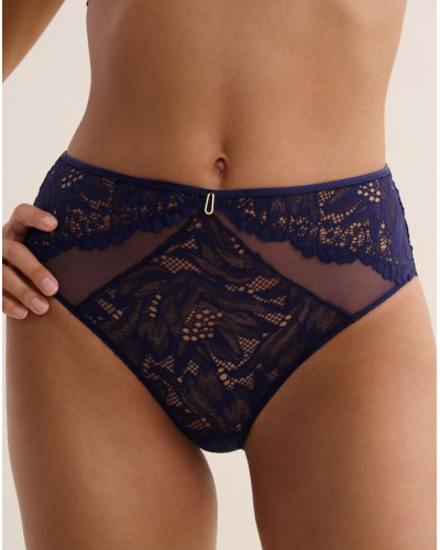 Culotte taille haute Aubade Flowermania (Dreamy Blue)