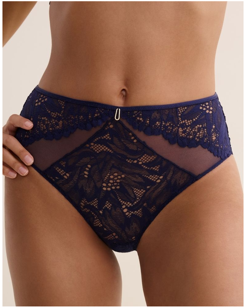 Braga cintura alta Aubade Flowermania (Dreamy Blue)