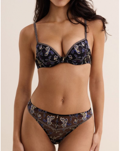 Sujetador plunge preformado Aubade Midnight Opera (Persian Blue)