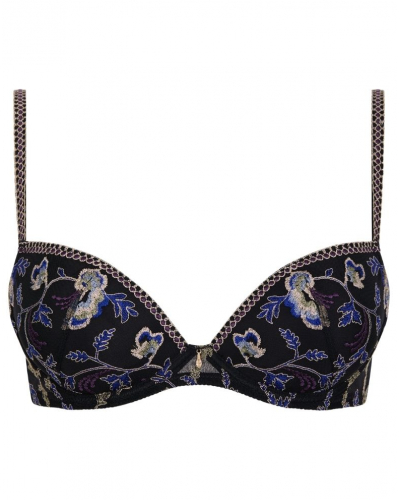 Plunge padded bra Aubade Midnight Opera (Persian Blue)