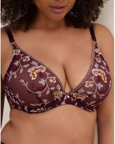 Triangle underwired bra Aubade Midnight Opera (Secret Purple)