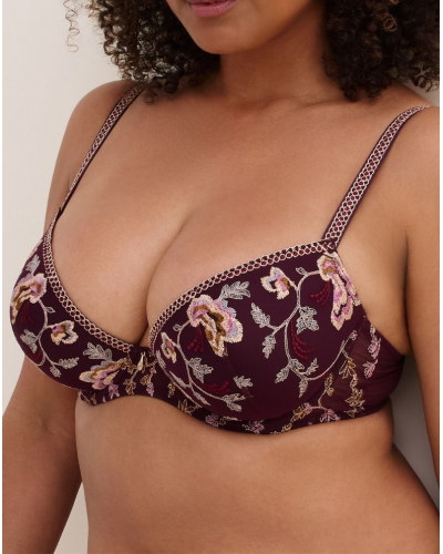 Sujetador plunge preformado Aubade Midnight Opera (Secret Purple)