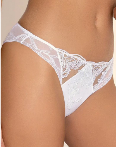 Slip séduction à paillettes Lise Charmel Eclat Couture (Blanc)