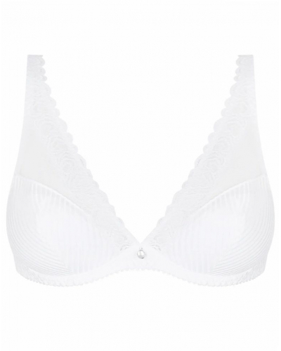 Demi-foam plunge bra Antigel Boyish Séduction (White)