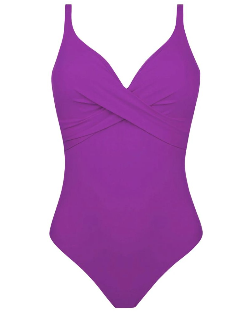 Maillot de bain une pièce bonnets profonds Antigel La Chiquissima (Mer amethyste)