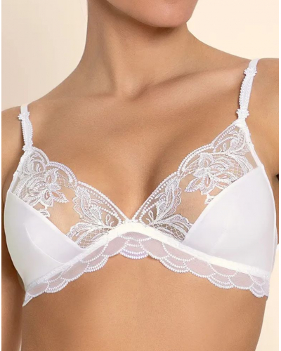 Sujetador sin aros con lentejuelas Lise Charmel Eclat Couture (Blanco)