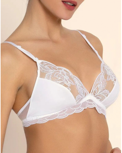 Sujetador sin aros con lentejuelas Lise Charmel Eclat Couture (Blanco)