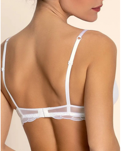 Sujetador sin aros con lentejuelas Lise Charmel Eclat Couture (Blanco)
