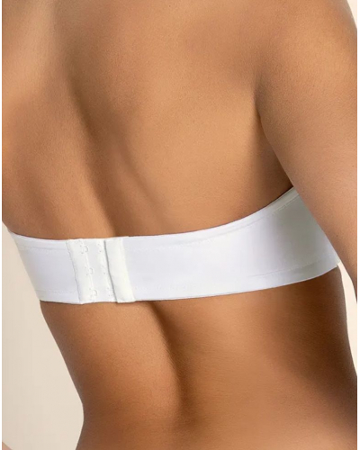 Soutien-gorge bandeau à paillettes Lise Charmel Eclat Couture (Blanc)