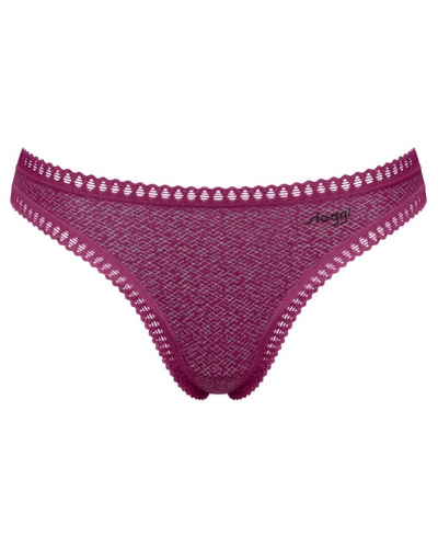 Thong cotton Sloggi Go Crush (Pack of 3) (Blanc/Noir/Violet)