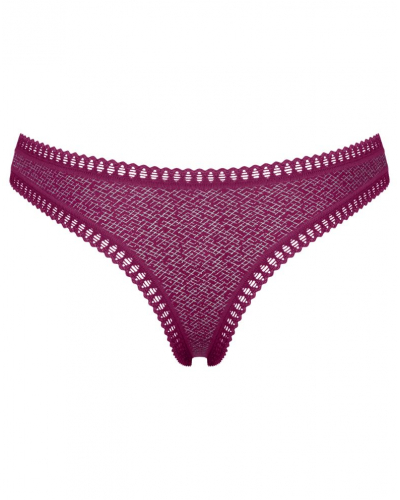 Tanga algodón Sloggi Go Crush (Paquete de 3) (Blanc/Noir/Violet)