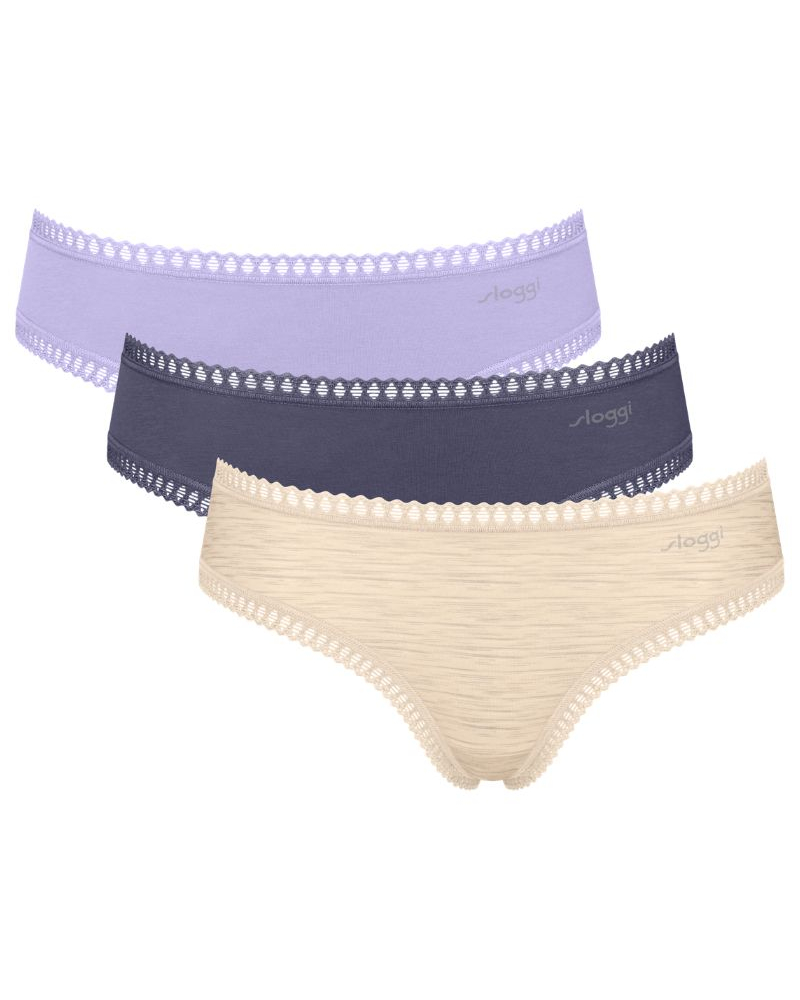 Hipster cotton Sloggi GO Crush (Pack of 3) (Lilac Light Combination)