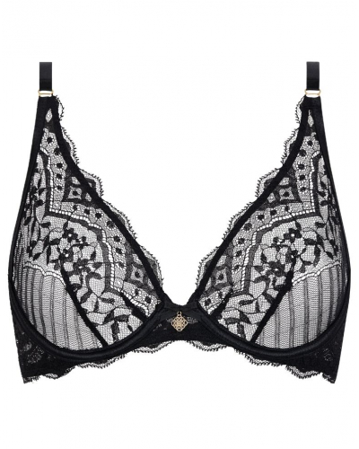 Underwired triangle bra Aubade Love Vertigo (Black)