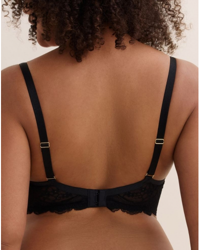 Soutien-gorge plunge foulard Aubade Love Vertigo (Noir)