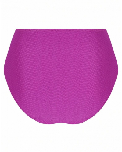 Slip de bain sgambato taille haute Antigel La ZigZag (Mauve)