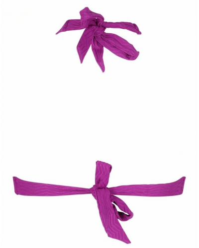 Triangle bath bra without underwire Antigel La ZigZag (Mauve)