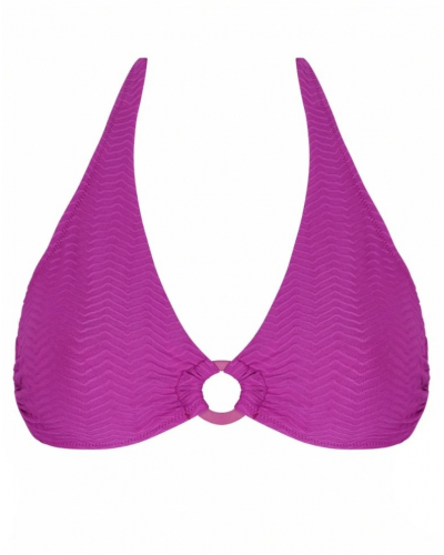 Soutien-gorge de bain triangle sans armatures Antigel La ZigZag (Mauve)