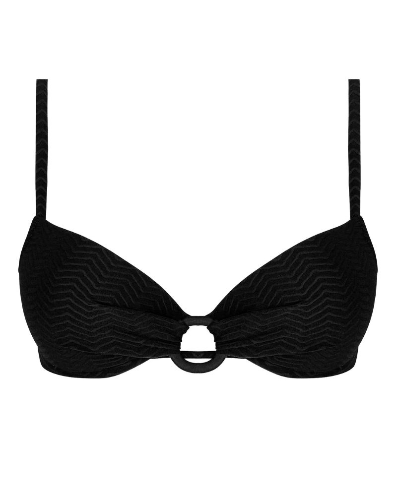 Soutien-gorge de bain coque Antigel La ZigZag (Noir)