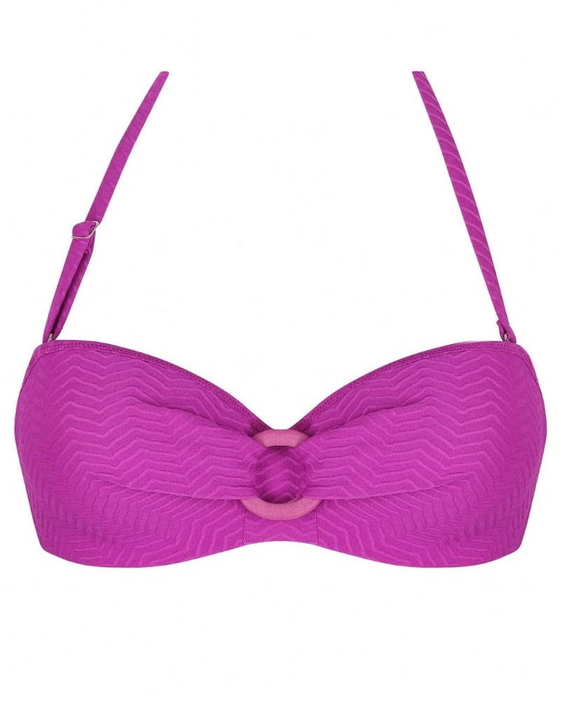 Padded bath bandeau Antigel La ZigZag (Mauve)