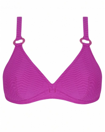 Soutien-gorge de bain triangle armatures Antigel La ZigZag (Mauve)