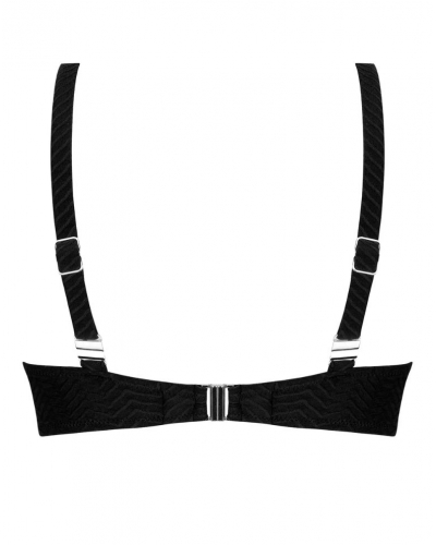 Soutien-gorge triangle de bain armatures Antigel La ZigZag (Noir)