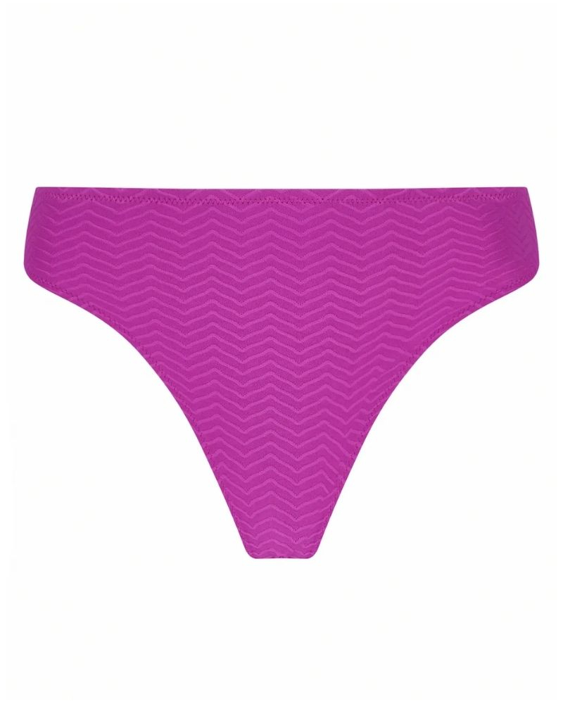 Slip de bain charme Antigel La ZigZag (Mauve)