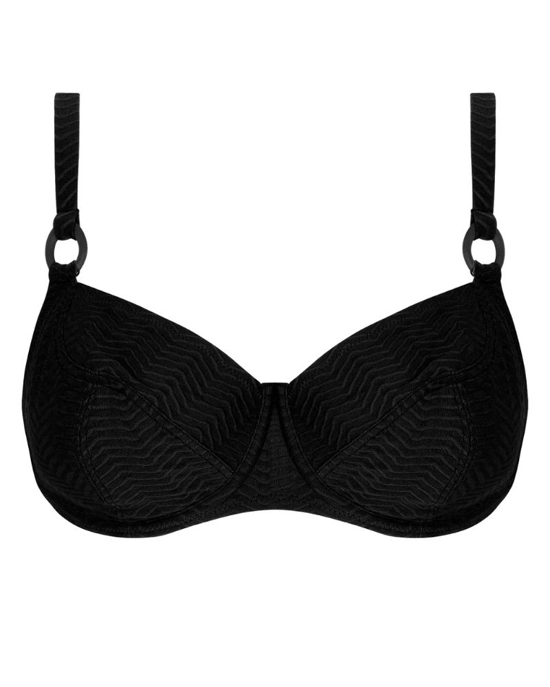 Demi bath bra Antigel La ZigZag (Black)