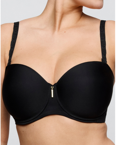 Soutien-gorge bandeau coque Prima Donna Twist Twixie (Noir)