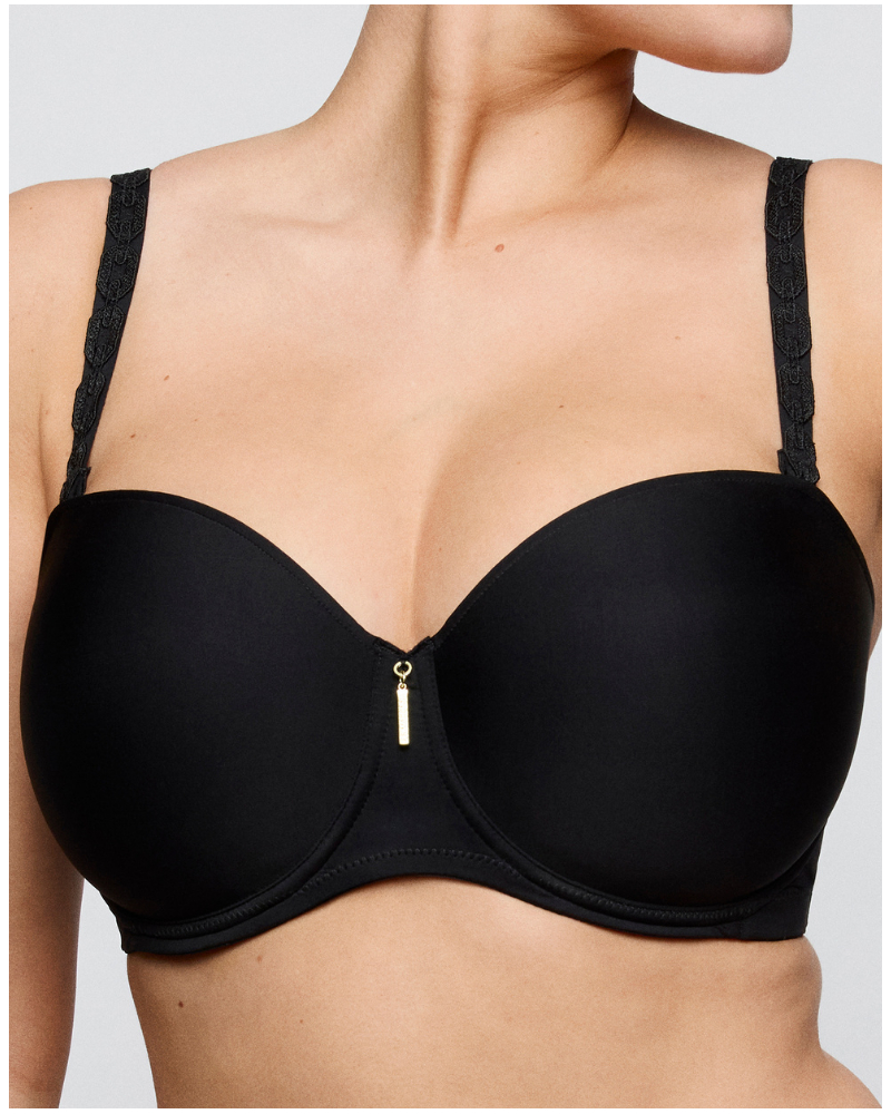 Strapless padded bra Prima Donna Twist Twixie (Black)