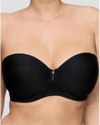 Soutien-gorge bandeau coque Prima Donna Twist Twixie (Noir)