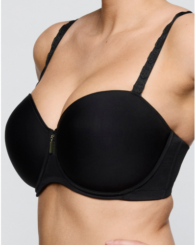 Soutien-gorge bandeau coque Prima Donna Twist Twixie (Noir)