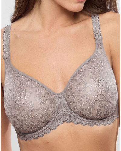 Underwired molded bra Empreinte Leïa (Platine)