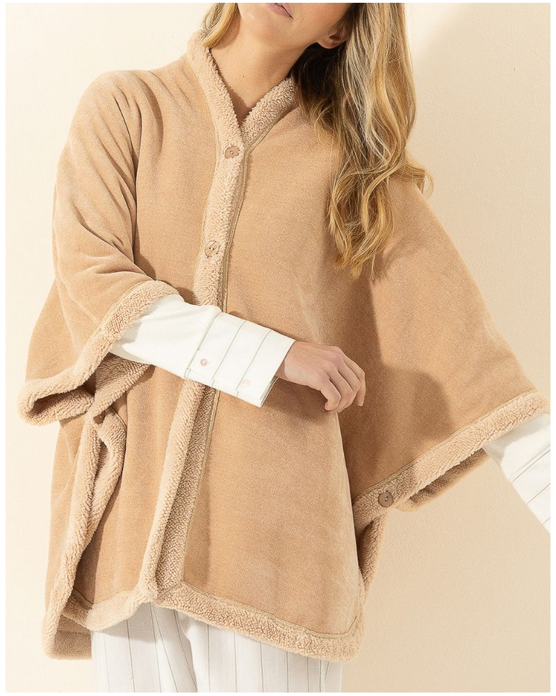 Poncho Le Chat Astrée (Beige)