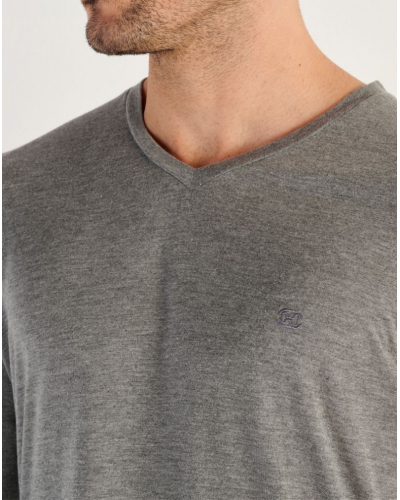 Pijama largo 100% modal HOM Cocooning (Gris)