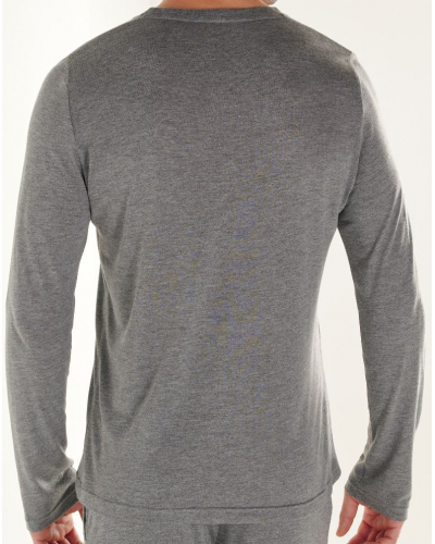 Pijama largo 100% modal HOM Cocooning (Gris)