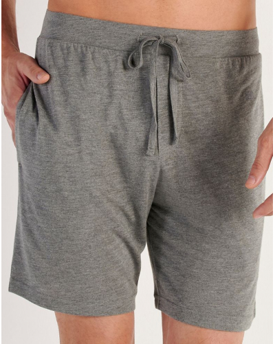 Pijama largo cuello V 100% modal HOM Cocooning (Gris)