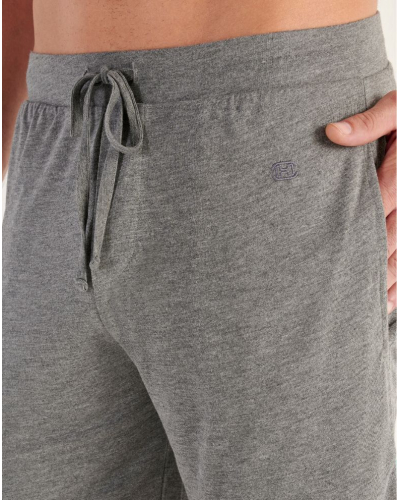 V-neck short pajamas 100% modal HOM Cocooning (Gris)